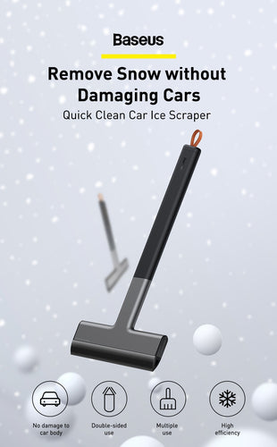 Baseus Snow Ice Scraper Car Windscreen Ice Remover Auto Window Cleaning Tool Winter Car Wash Accessories Scraping Tool - OZN Shopping