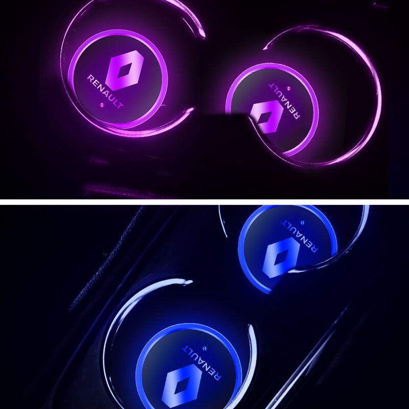 Led Car Cup Badge Lights Luminous Coaster Drink Holder - OZN Shopping