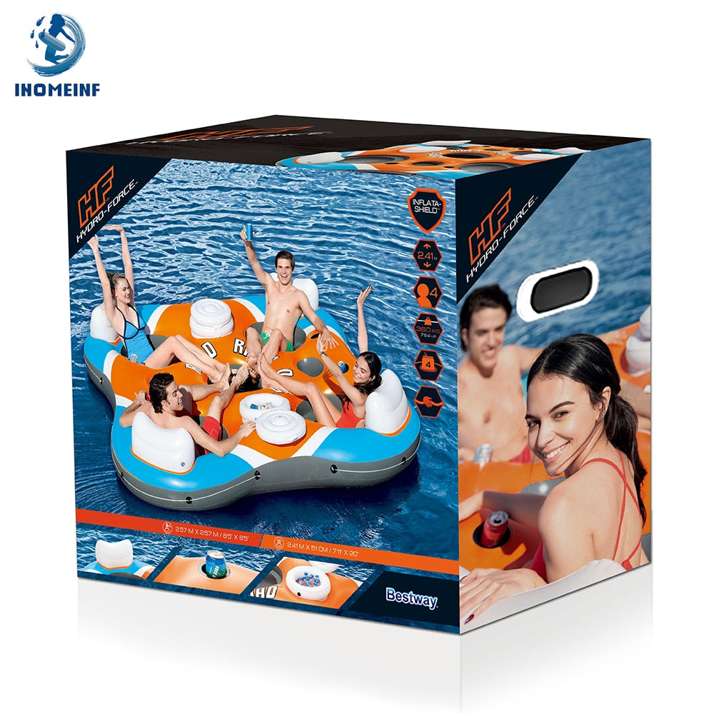 Inflatable fun group water floating bed  swimming chair - OZN Shopping