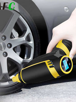 120W Wireless Car Air Compressor  Handheld USB Rechargeable Tire Inflator Digital Inflatable Pump Pressure Gauge Car Accessories