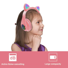 Load image into Gallery viewer, Cute Cat Earphones Bluetooth Wireless Headphones - OZN Shopping
