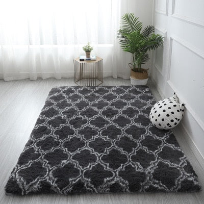 Fur Carpet Printed  Floor Fluffy Mats - OZN Shopping