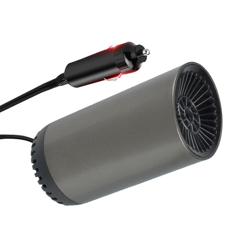 12V Car Heater Vehicle Heating Cooling Fan Portable Defrosting and Defogging Small Electrical Appliance Fun with Suction Holder - OZN Shopping