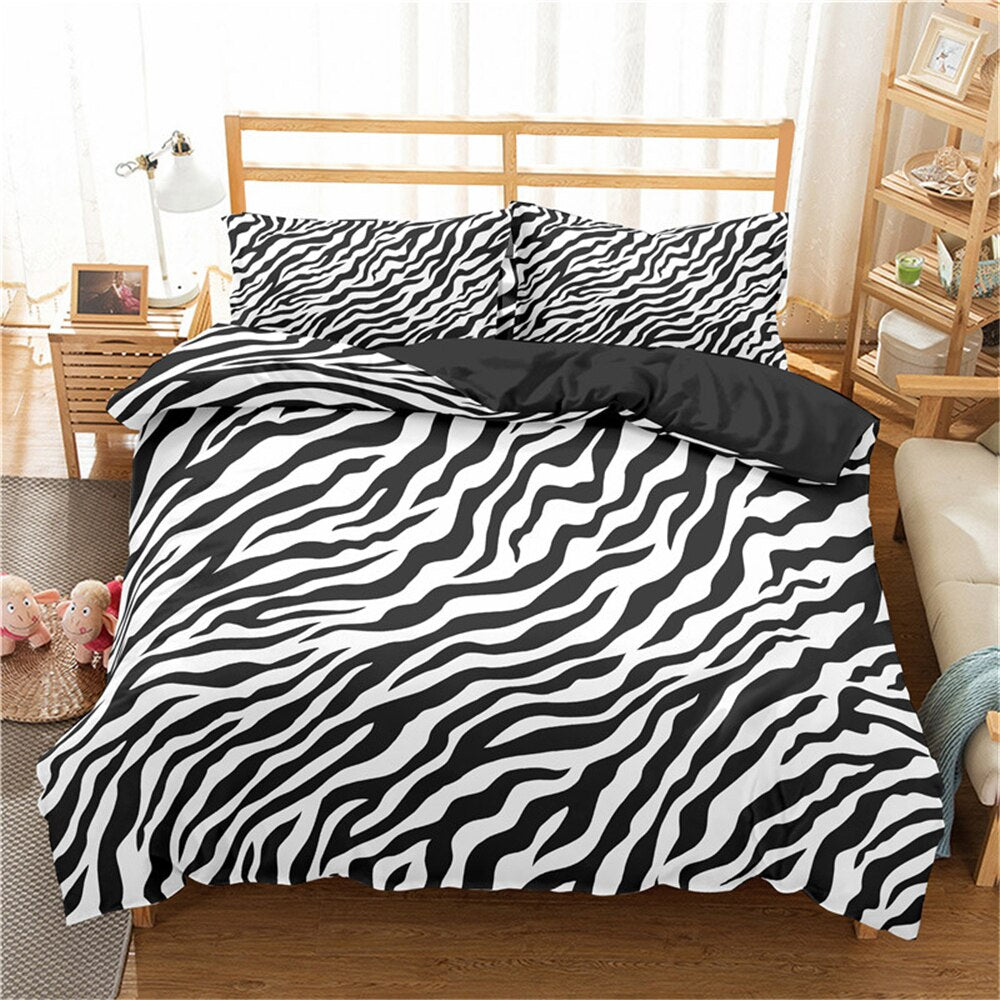 New 3D Bedding Sets Colorful Leopard Duvet Cover Pillowcase 2/3pcs Twin Queen King Size Bed Clothes For Home Textiles - OZN Shopping