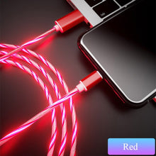 Load image into Gallery viewer, Glowing Cable Mobile Phone Charging Cables LED light Micro USB Type C Charger for iPhone X Samsung Galaxy S7 S9 Charge Wire Cord - OZN Shopping
