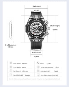 Branded Transparent Fashion Casual Quartz  Wrist Watch - OZN Shopping
