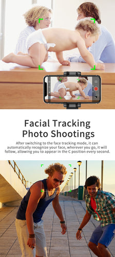 Phone Tripod Auto Face Tracking Live Video