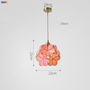 Classy  Flower Pendant Lighting Fixtures Glass Home Decor - OZN Shopping
