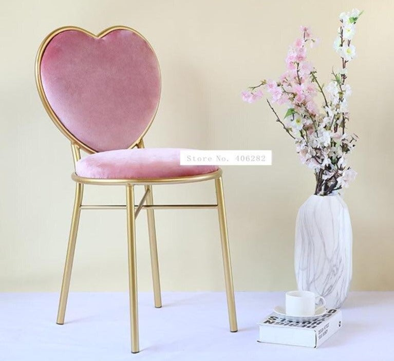 Modern Class Love Heart Shape Soft Seat Chair  ( Free Delivery ) - OZN Shopping