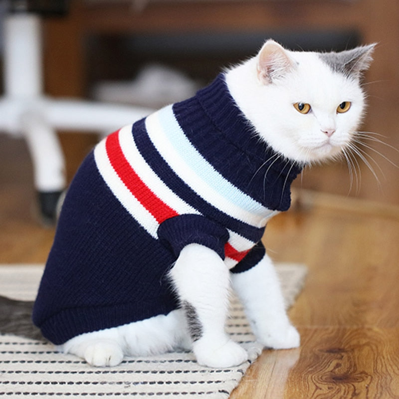 Cat or Dog Sweater Pullover Winter Dog Clothes for Small Dogs Chihuahua Yorkies Puppy Jacket Pet Clothing Ubranka Dla Psa - OZN Shopping