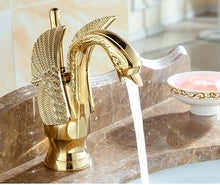 Load image into Gallery viewer, New Design Swan Faucet - Gold Plated Wash Basin Taps - OZN Shopping
