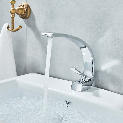 Bathroom Faucet Ceramic Valve Cold and Hot Water Mixer Tap - OZN Shopping