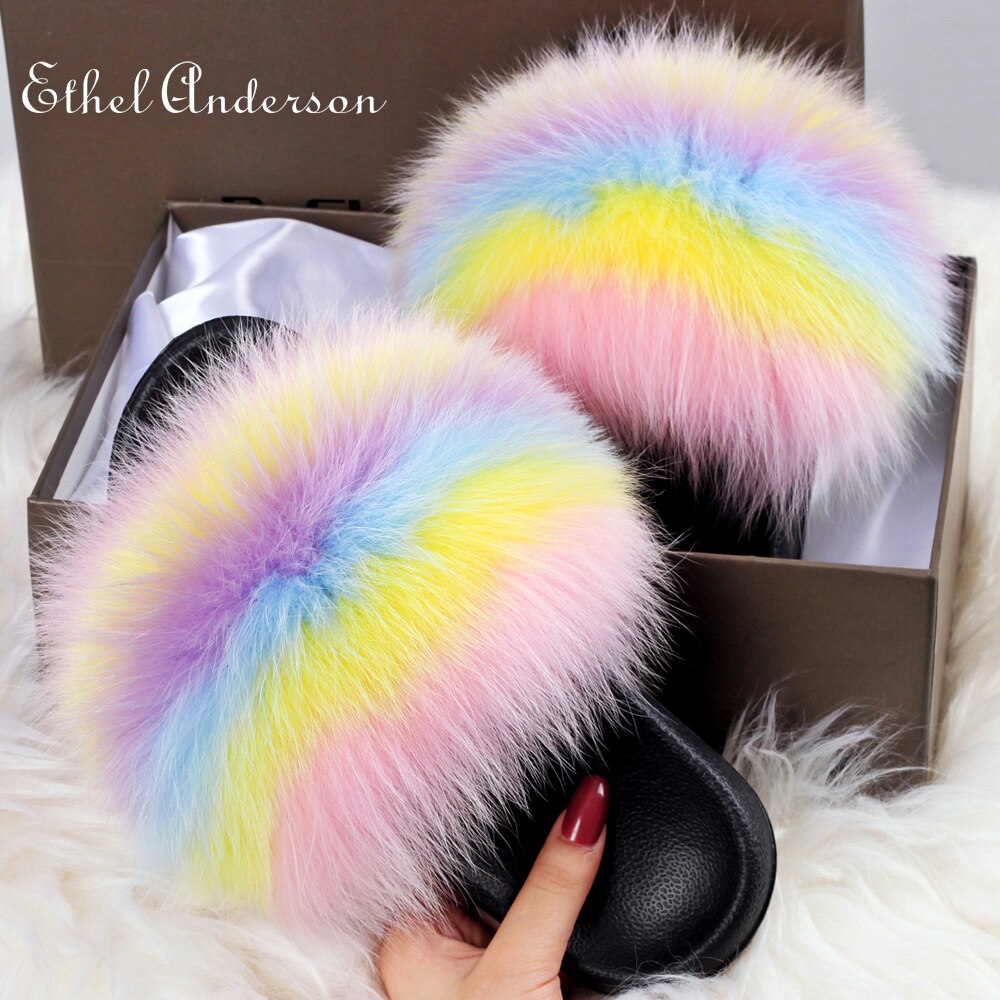 Fur Slippers - OZN Shopping