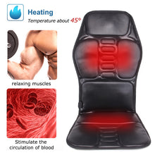 Load image into Gallery viewer, Electric Portable Heating Vibrating Back Massager Chair for Pain Relief - OZN Shopping
