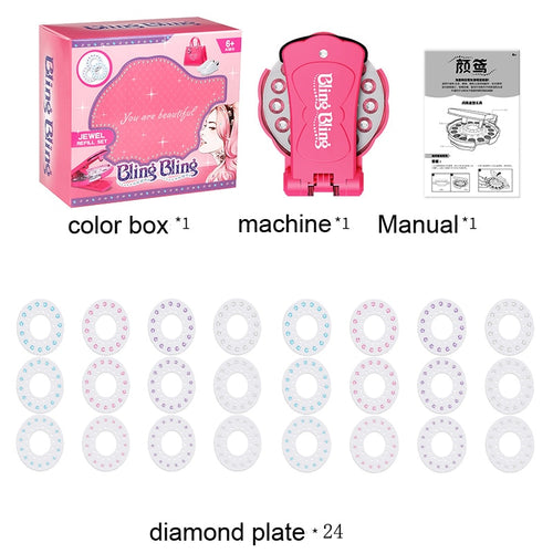 Bling Hair Design Clip Gems