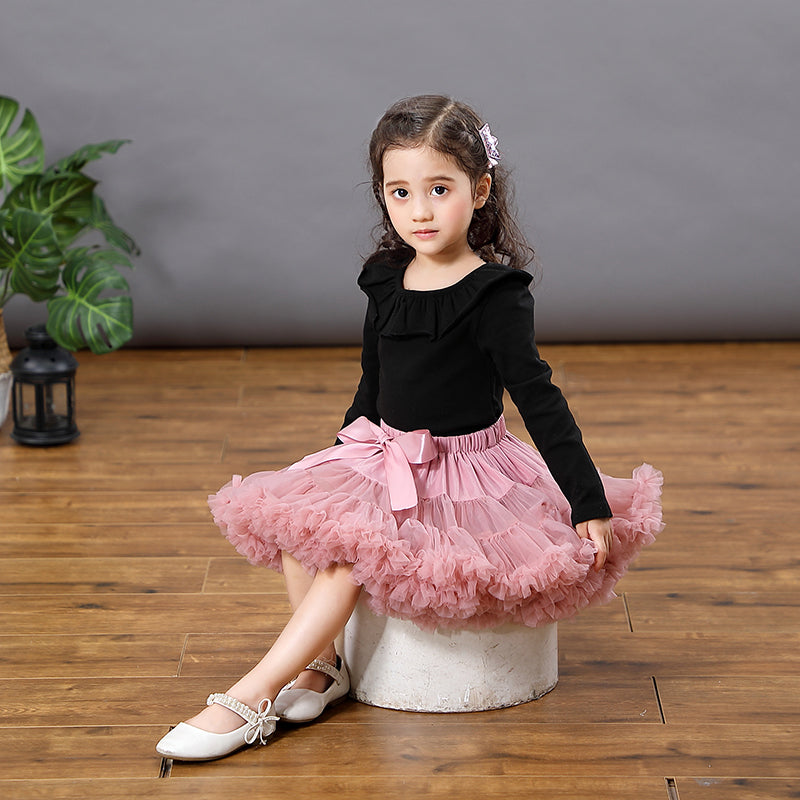 Girl Kids Fluffy Skirt Ballerina Party Clothes - OZN Shopping