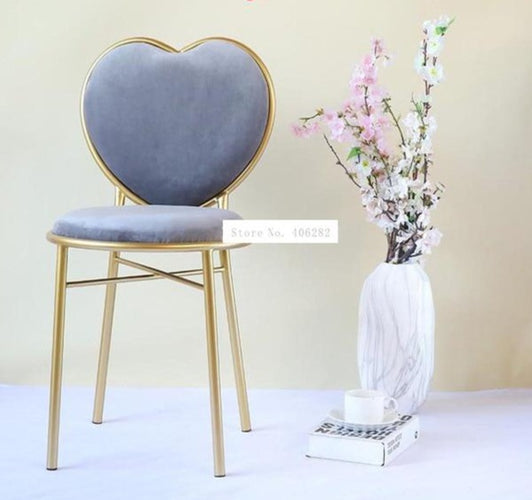 Modern Class Love Heart Shape Soft Seat Chair  ( Free Delivery ) - OZN Shopping