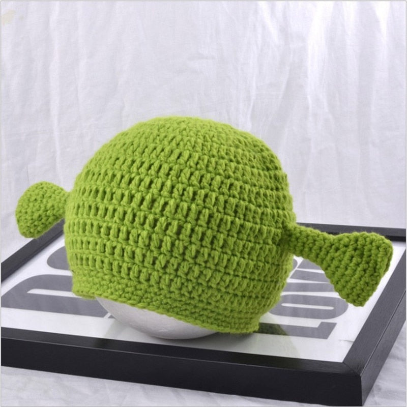 Cute Shrek Hat Wool Winter Knitted Hats