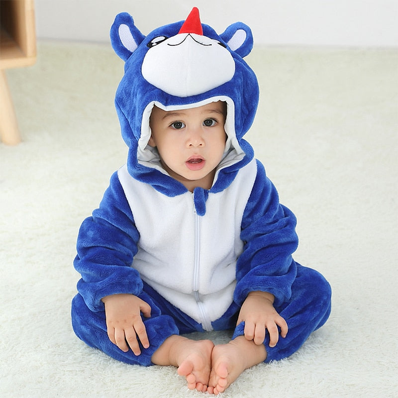 Baby Rompers Winter Lion Costume For Girls Boys Toddler Animal Jumpsuit Infant Clothes Pajamas - OZN Shopping