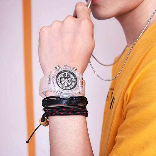 Branded Transparent Fashion Casual Quartz  Wrist Watch - OZN Shopping