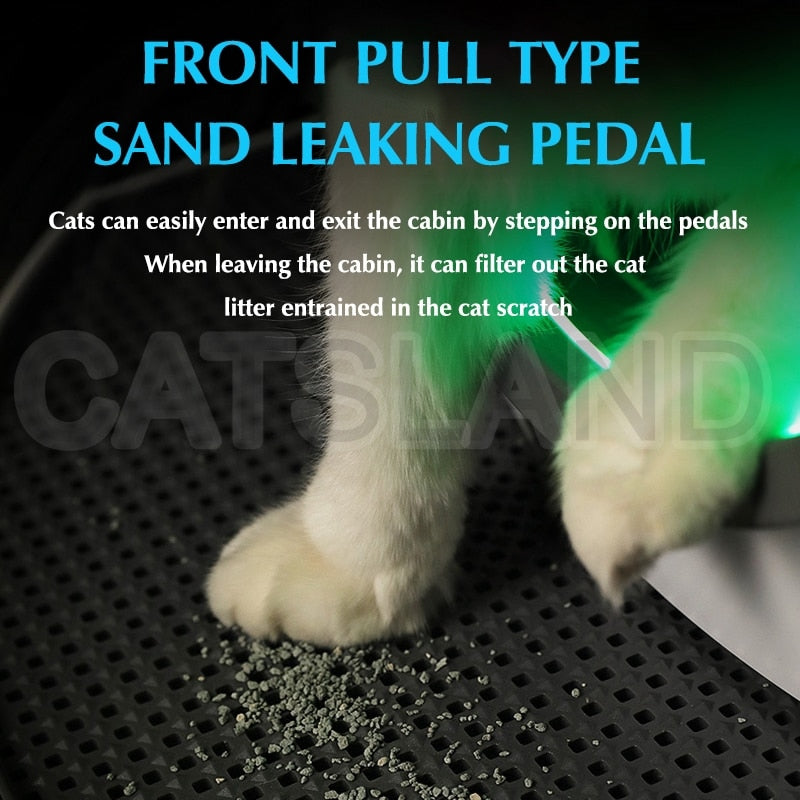 Automatic Self Cleaning Cat Sandbox Toilet Tray APP Remote Control Wi-Fi Supported Smart Cat Litter Box - OZN Shopping
