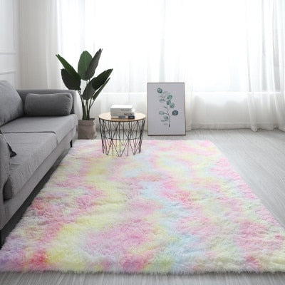 Fur Carpet Printed  Floor Fluffy Mats - OZN Shopping