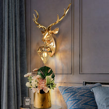 Load image into Gallery viewer, Modern Class  Antler Wall Deer Lamp Light - OZN Shopping
