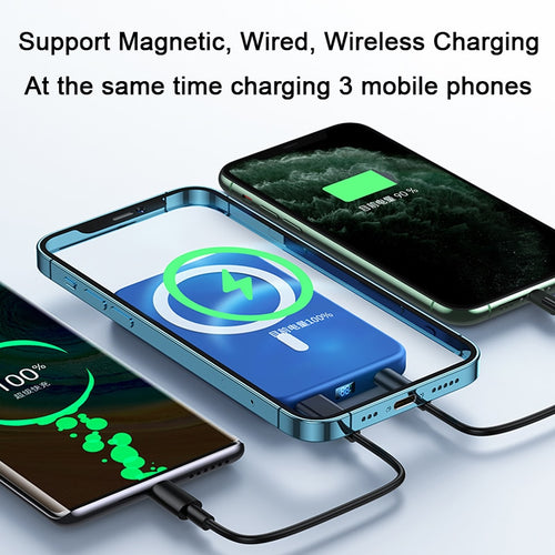 Portable Magnetic Power Bank Fast Charging Powerbank - OZN Shopping