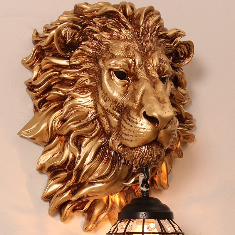 Luxury Lion Animal Shade Wall Lamp Nordic Home Decor - OZN Shopping