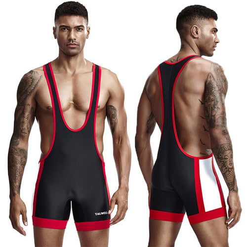 Men Undershirts Leotard Sports Wrestling Singlet Body Shaper Corset Bodysuits Underwear Bodybuilding Jumpsuits Shorts Plus Size - OZN Shopping