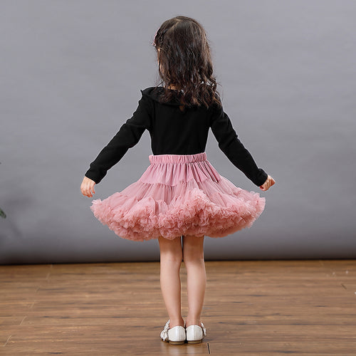 Girl Kids Fluffy Skirt Ballerina Party Clothes - OZN Shopping