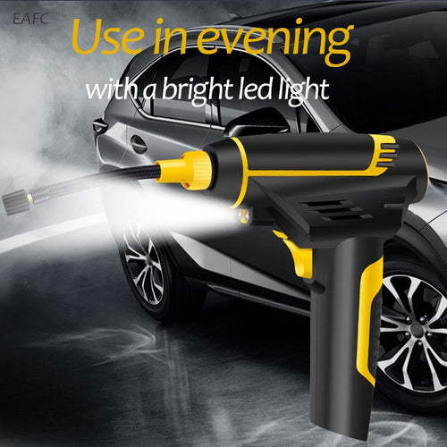 120W Wireless Car Air Compressor  Handheld USB Rechargeable Tire Inflator Digital Inflatable Pump Pressure Gauge Car Accessories - OZN Shopping
