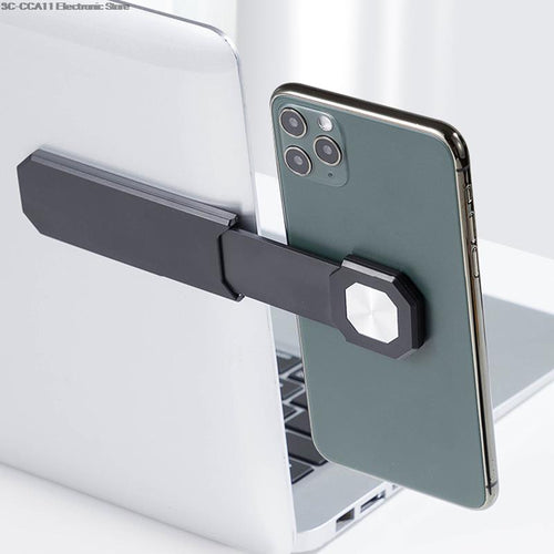 Magnetic Portable Metal Expansion Phone Stand Laptop Screen Folding Side Mount Magnetic Phone Stand Holder Lazy Bracket 4Color - OZN Shopping