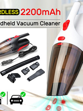 Car Vacuum Cleaner Portable Handheld Cordless/Car Plug 120W 12V 5000PA Super Suction Wet/Dry Vaccum Cleaner for Car Home