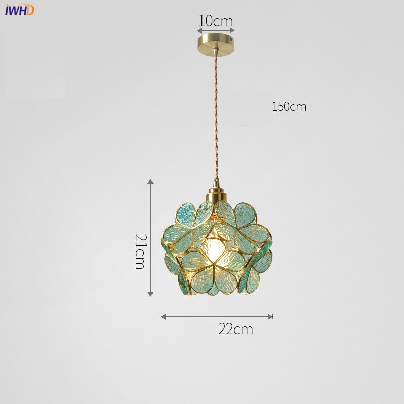 Classy  Flower Pendant Lighting Fixtures Glass Home Decor - OZN Shopping