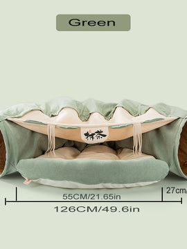 Pet Cats Tunnel Interactive Play Toy Mobile Collapsible Ferrets Rabbit Bed tunnels Indoor Toys Kitten Exercising Products