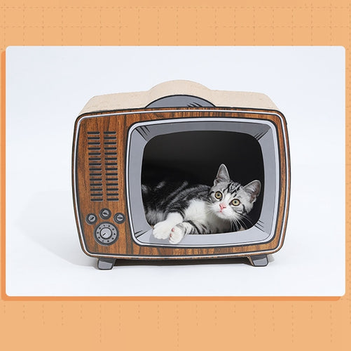 Television Cat Bead Scratch Board Pad