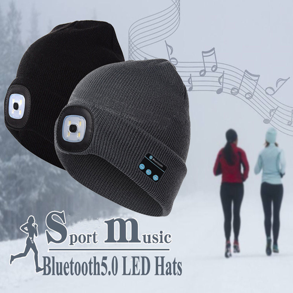 Bluetooth LED Hat Wireless Smart Cap Headphone Speaker - OZN Shopping