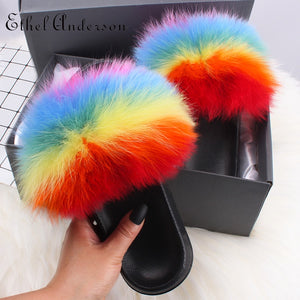 Fur Slippers - OZN Shopping