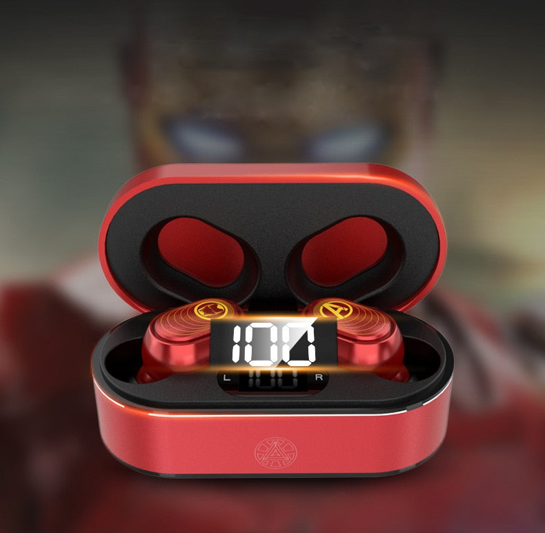 Marvel Wireless Bluetooth Earphones Iron man, Spiderman & Captain America - OZN Shopping