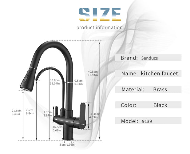 Elegant Kitchen Faucet Sensor Smart Touch Pull Out  Tap