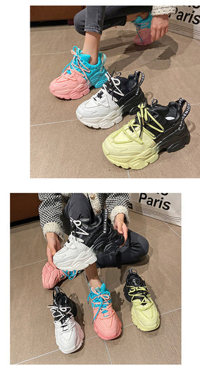 Women Mix Color Sneaker Shoes