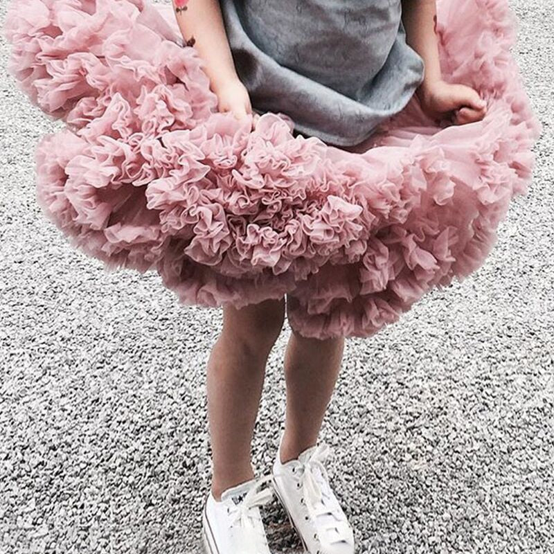 Girl Kids Fluffy Skirt Ballerina Party Clothes - OZN Shopping