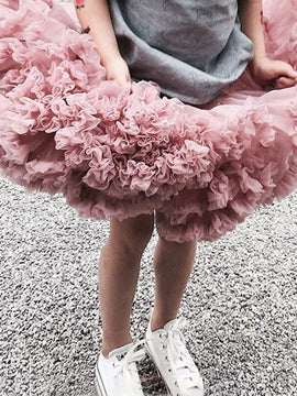 Girl Kids Fluffy Skirt Ballerina Party Clothes