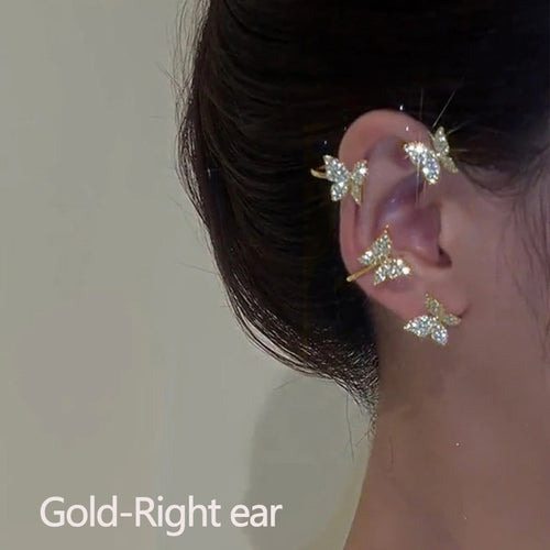 Sparkling Earings Butterfly Clips - OZN Shopping