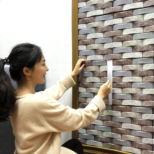 Self Adhesive Tile Wall Sticker Home Decor 3d pvc sticker Covers For Kitchen Cupboard Bathroom Wallpaper Waterproof Wallpaper - OZN Shopping