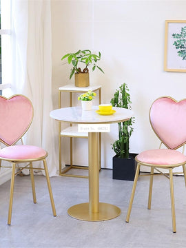 Modern Class Love Heart Shape Soft Seat Chair  ( Free Delivery )