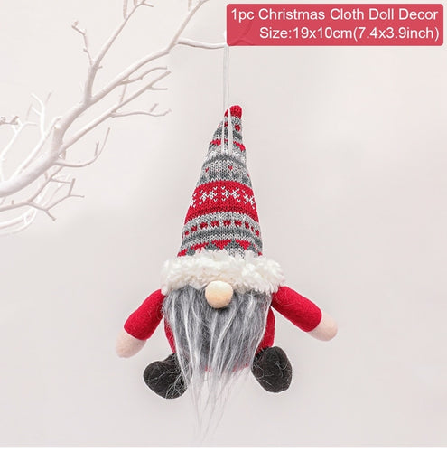 Dwarfs Gnome Christmas Faceless Doll Merry Christmas Decorations For Home Cristmas Ornament Xmas Navidad Natal New Year 2022 - OZN Shopping
