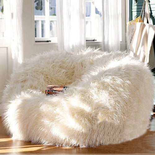 Soft Fluffy Wool Fur Bean Bag Lazy Couch Chair - OZN Shopping