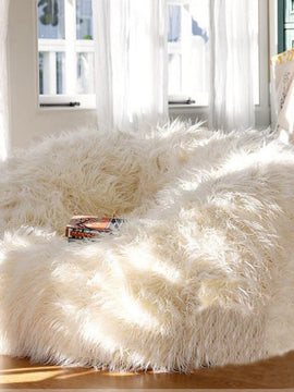 Soft Fluffy Wool Fur Bean Bag Lazy Couch Chair